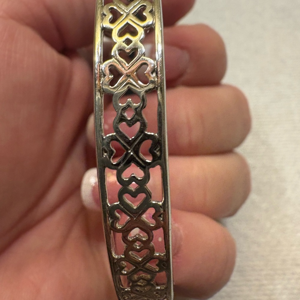 925 Sterling Silver Heart Turquoise bracelet - Picture 3 of 3